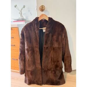 Kersten’s Furs Brown Genuine Fur Coat ✨ Vintage‎ Luxe Statement